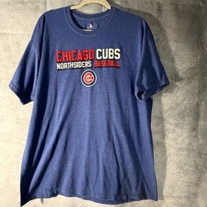 Chicago Cubs MLB T-Shirt XL Blue Northsiders Baseball Graphic Tee